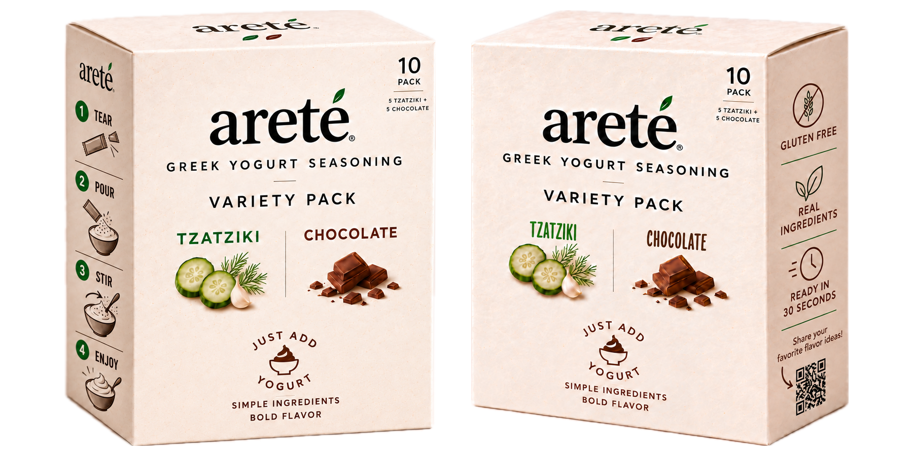 The areté Variety Box, front and side
